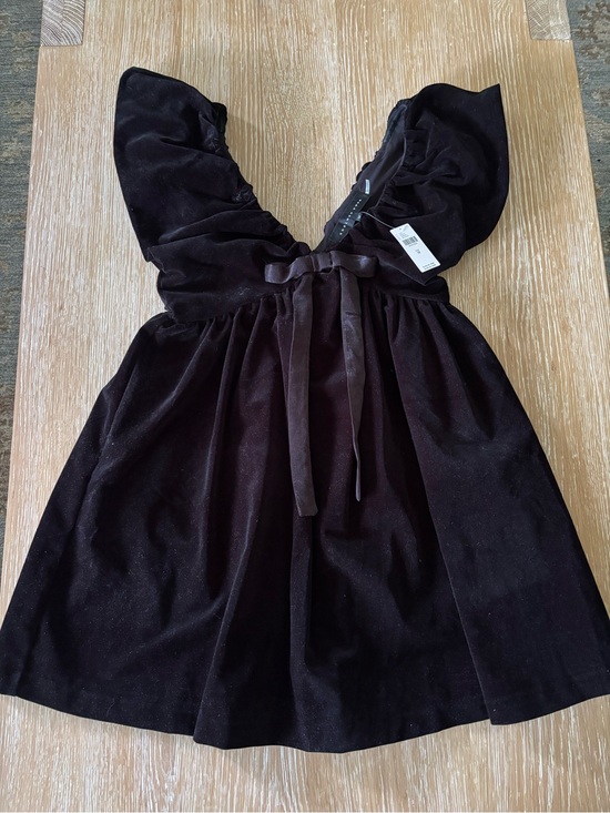 Anthropologie Dresses & Skirts - Anthropologie Viral Black Velvet Mini Dress